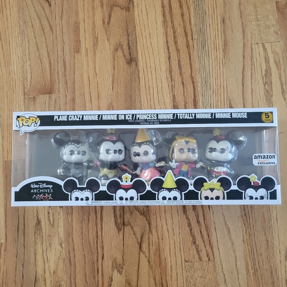 New 💥Funko Pop! Disney: Minnie Mouse 5 Pack Amazon Exclusive New In Box - Picture 3 of 3